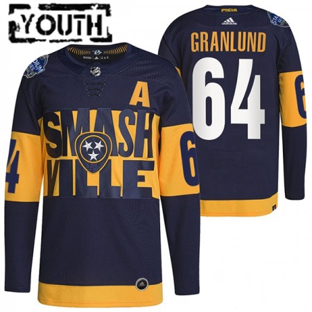Nashville Predators Mikael Granlund 64 Adidas 2022 Stadium Series Trikot Authentic - Kinder Nashville Predators Mikael Granlund 64 Adidas 2022 Stadium Series Trikot Authentic - Kinder